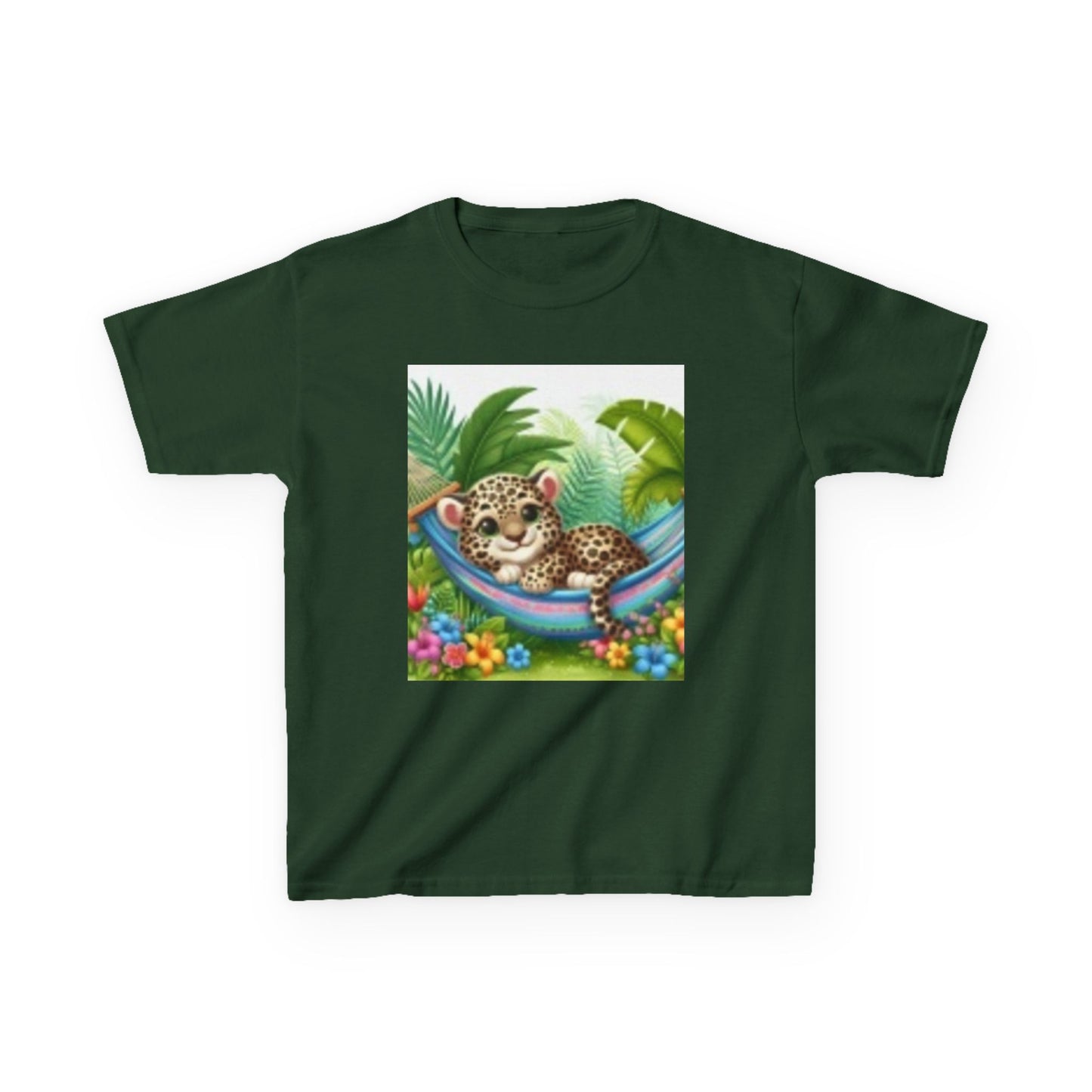 T-shirt enfant motif léopard de la jungle – Un art animalier adorable pour chaque jeune explorateur