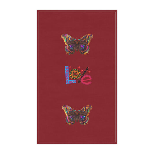 Colorful Butterfly Love Tea Towels - Kitchen Decor, Gift for Her, Artful Cooking, Unique Home Accessories, Butterfly Lover Gift