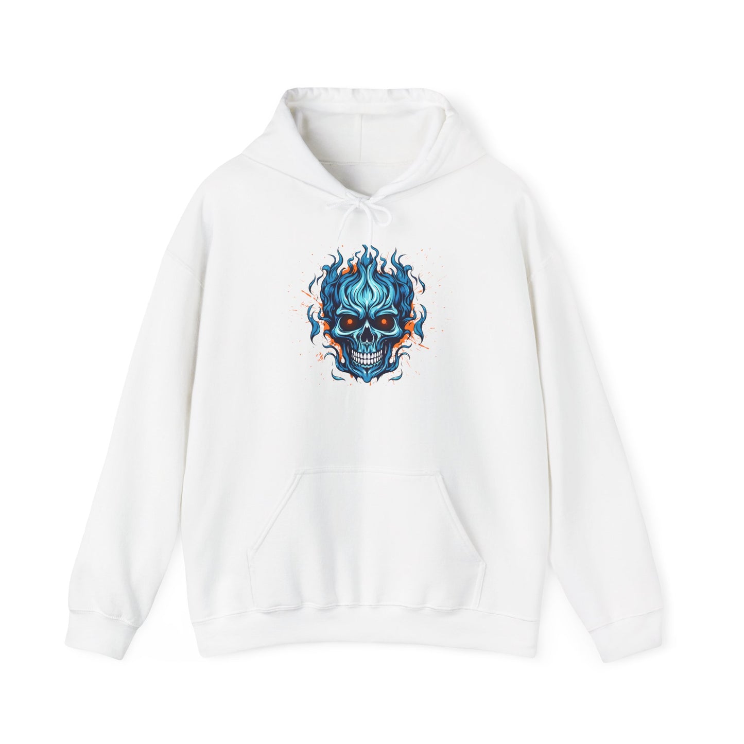 Sudadera unisex con capucha y mezcla pesada de calavera