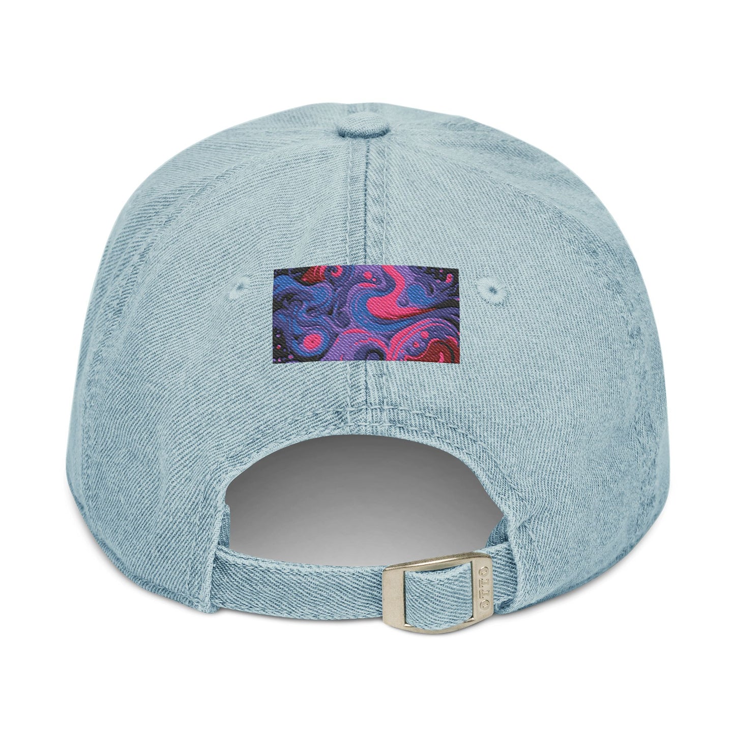 Denim Hat Cartoon Pizza Marijuana Money Sign Colorful Design