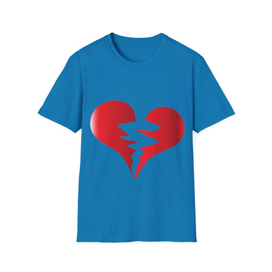 Broken Red Heart Unisex T-Shirt