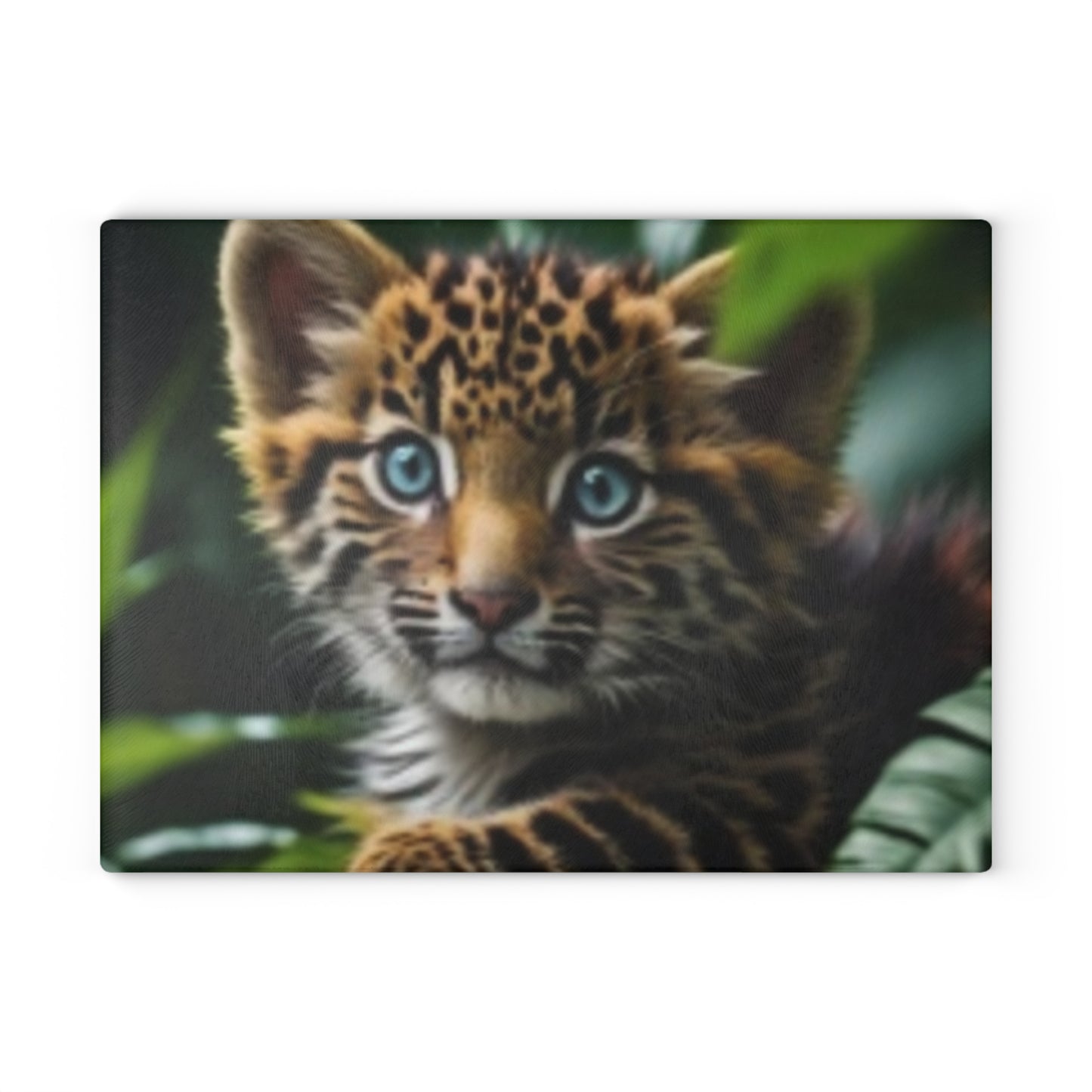 Wildlife Glass Cutting Board with Leopard Cub Design, Eco-Friendly Kitchen Gift, Unique Home Decor, Animal Lover Present, Kitchen [...]