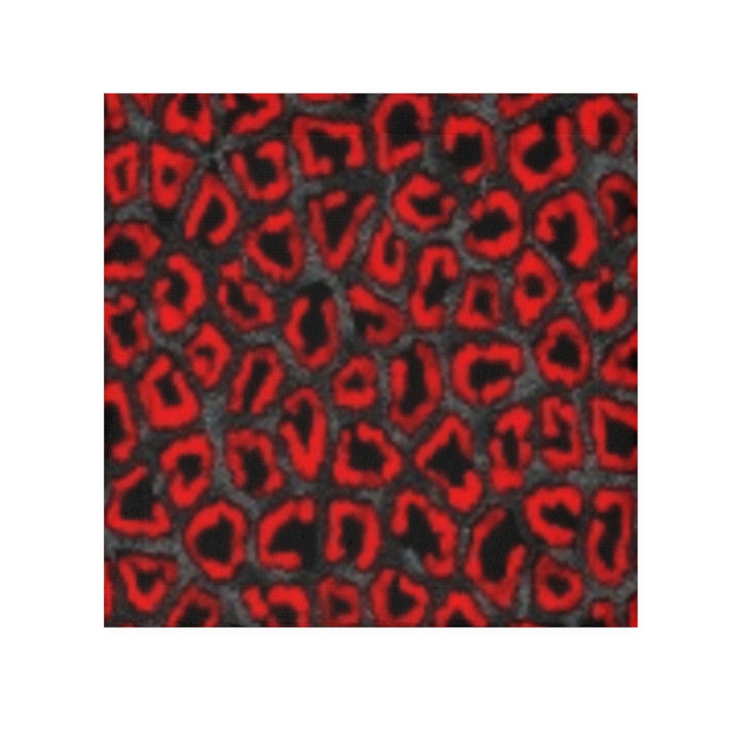 Fierce Red Leopard Face Towel - Stylish Bath Accessory for Animal Print Lovers