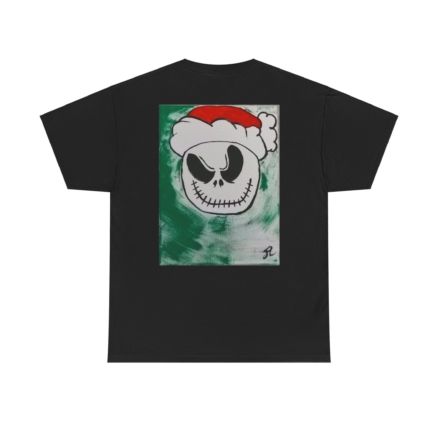 Camiseta manga corta Navidad Jack Esqueleto Pintado a Mano