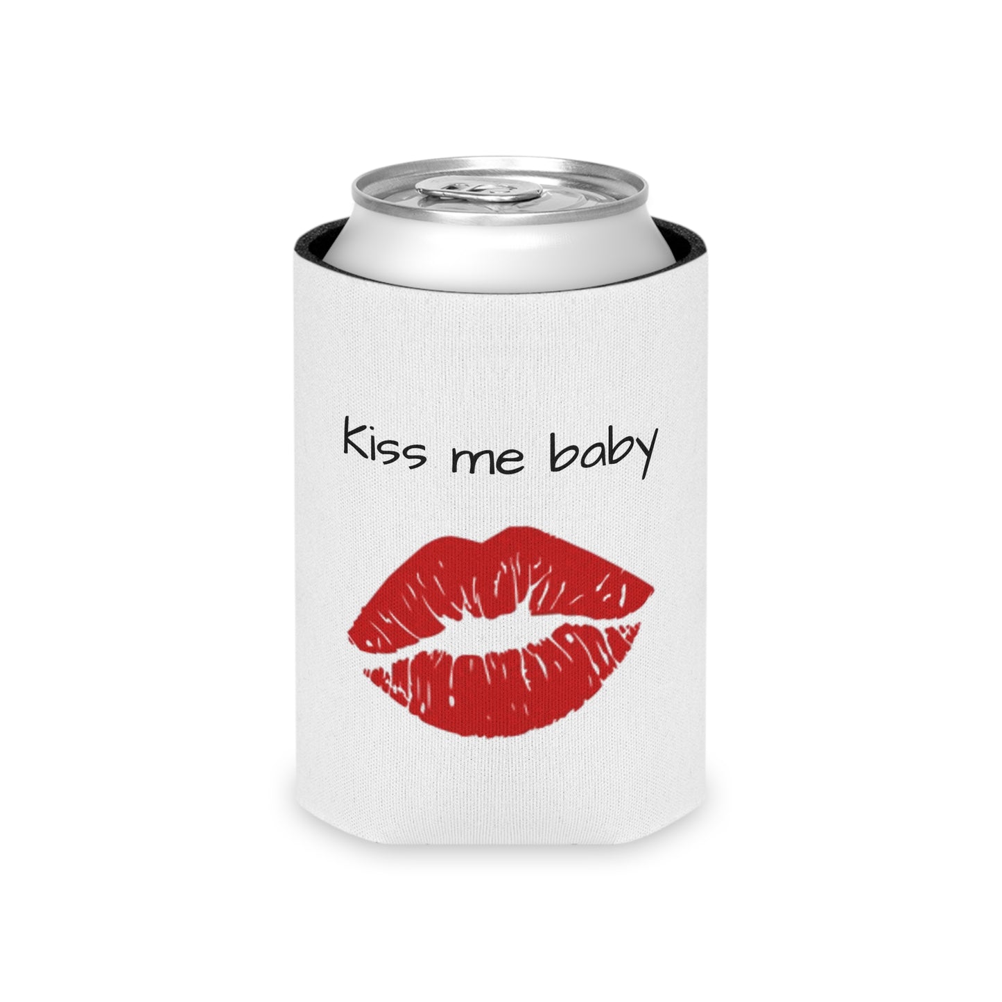 Enfriador de latas Koozie Labios rojos Bésame bebé Soda Cerveza