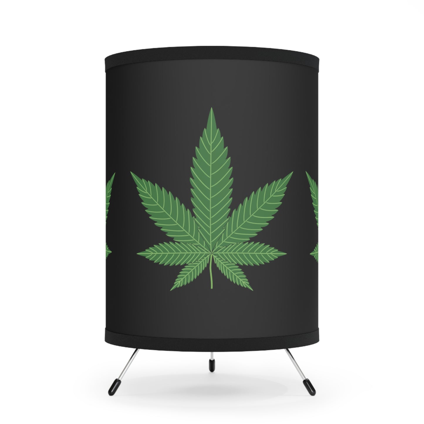 Tripod Lamp Marijuana Leaf