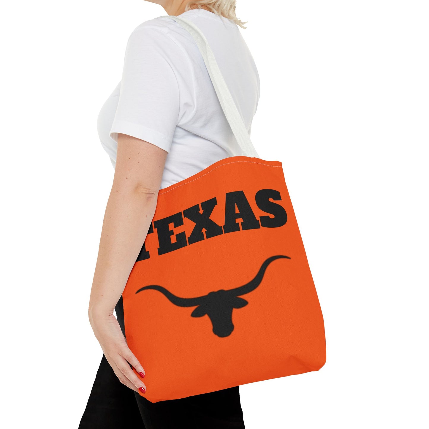 Texas Longhorn Tote Bag - Bold Orange Design for Fans