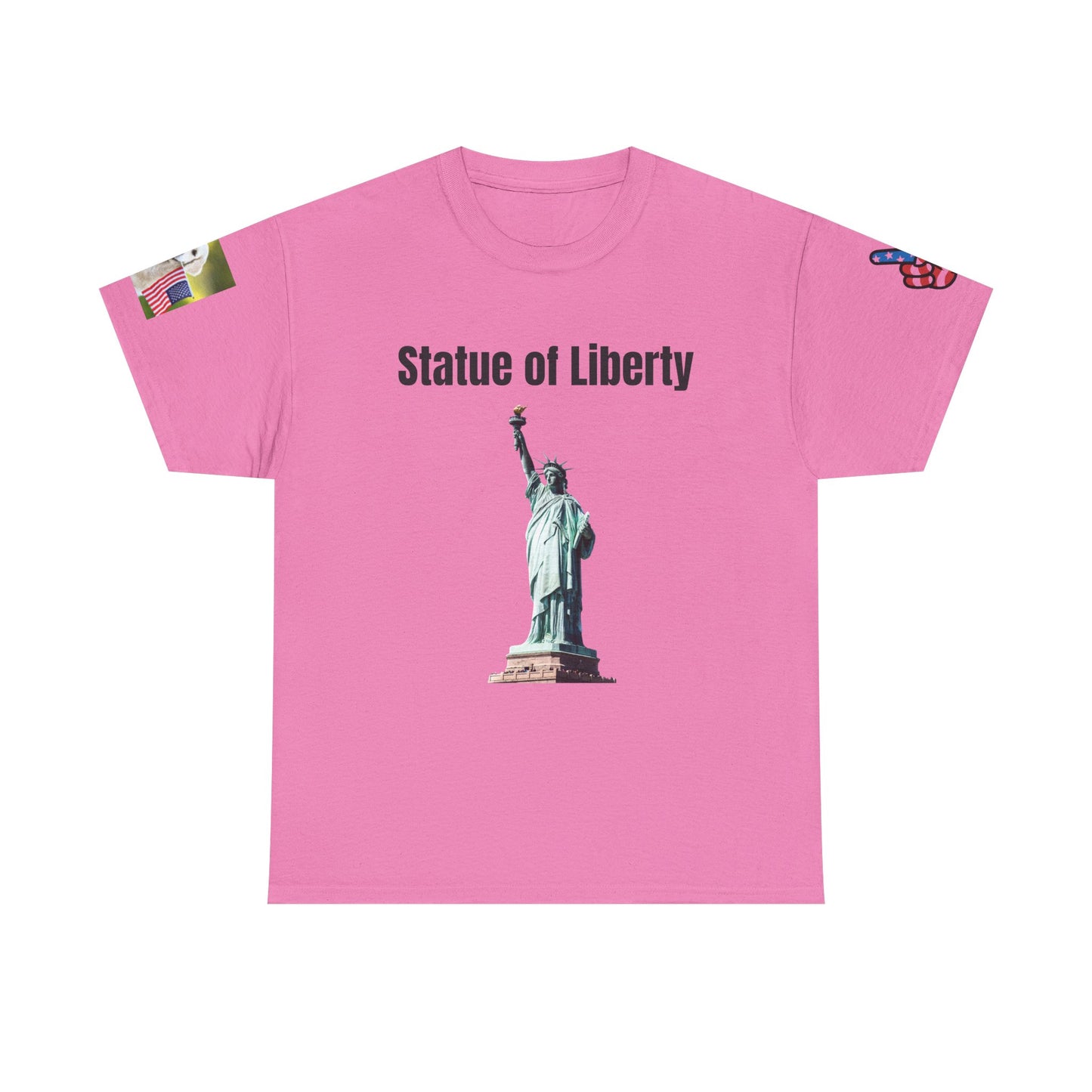 Statue of Liberty Cotton T-shirt | Unisex Independence Day Shirt, Patriotic Apparel, USA Graphic Tee, 4th of July T-Shirt, American Pride Top