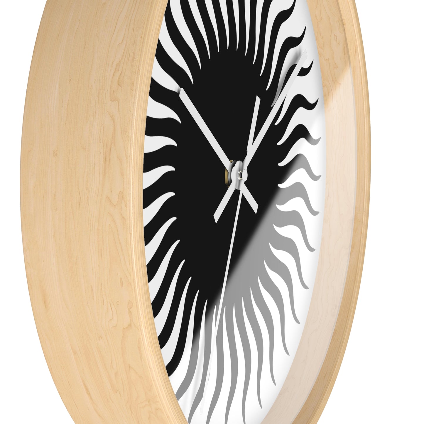 Wall Clock Black Sun
