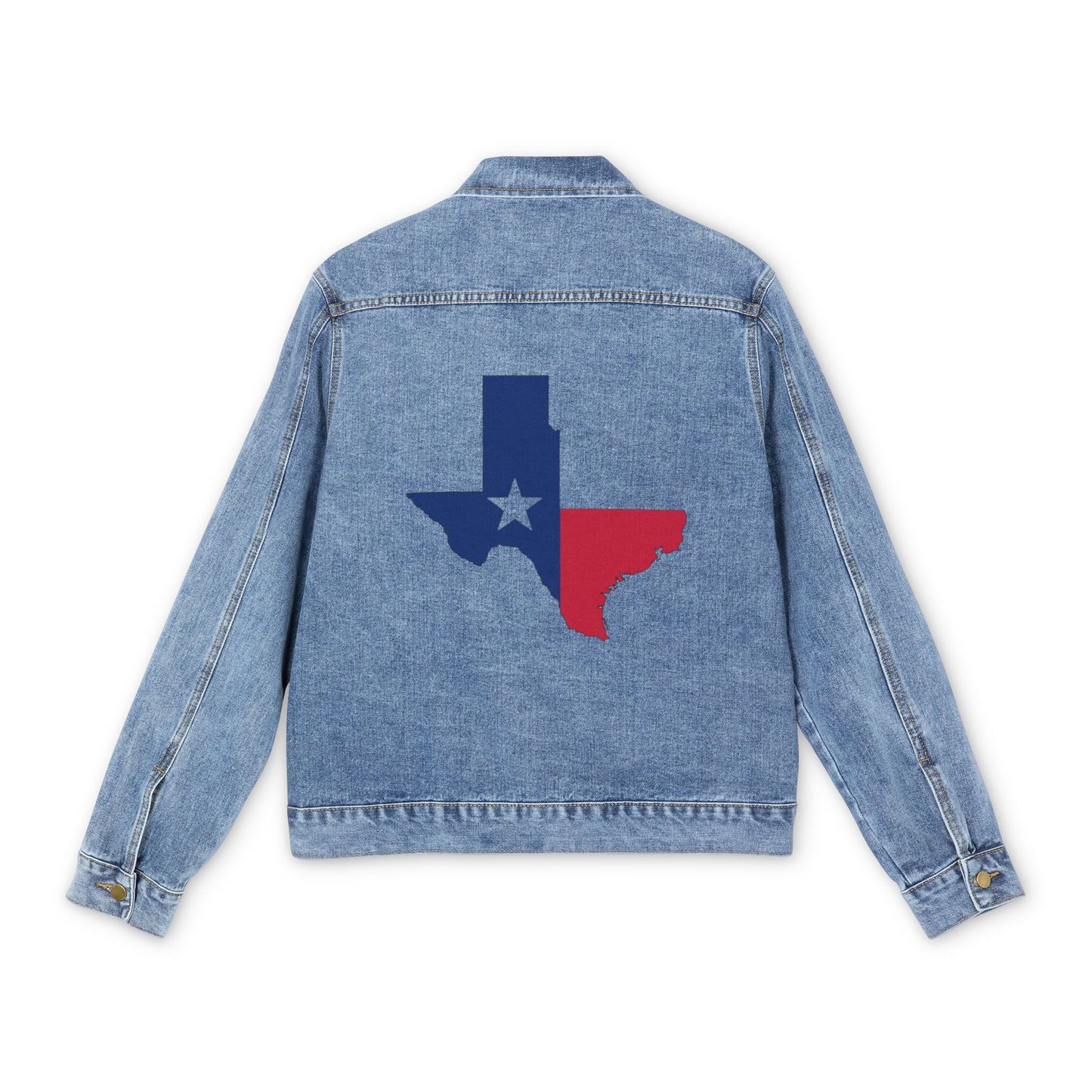 Veste en jean Texas pour homme – Tenue décontractée et élégante avec motif Texas State 