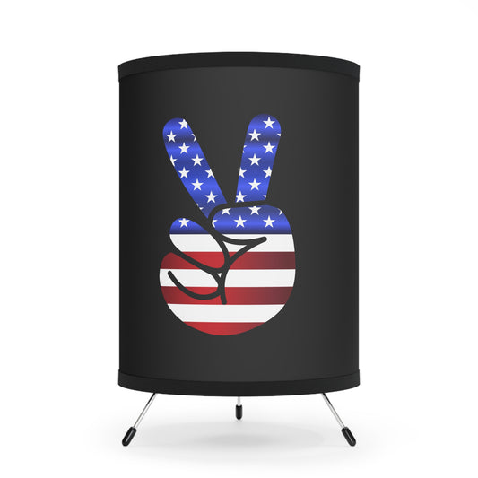 Tripod Lamp with High-Res Printed Shade, US\CA plug