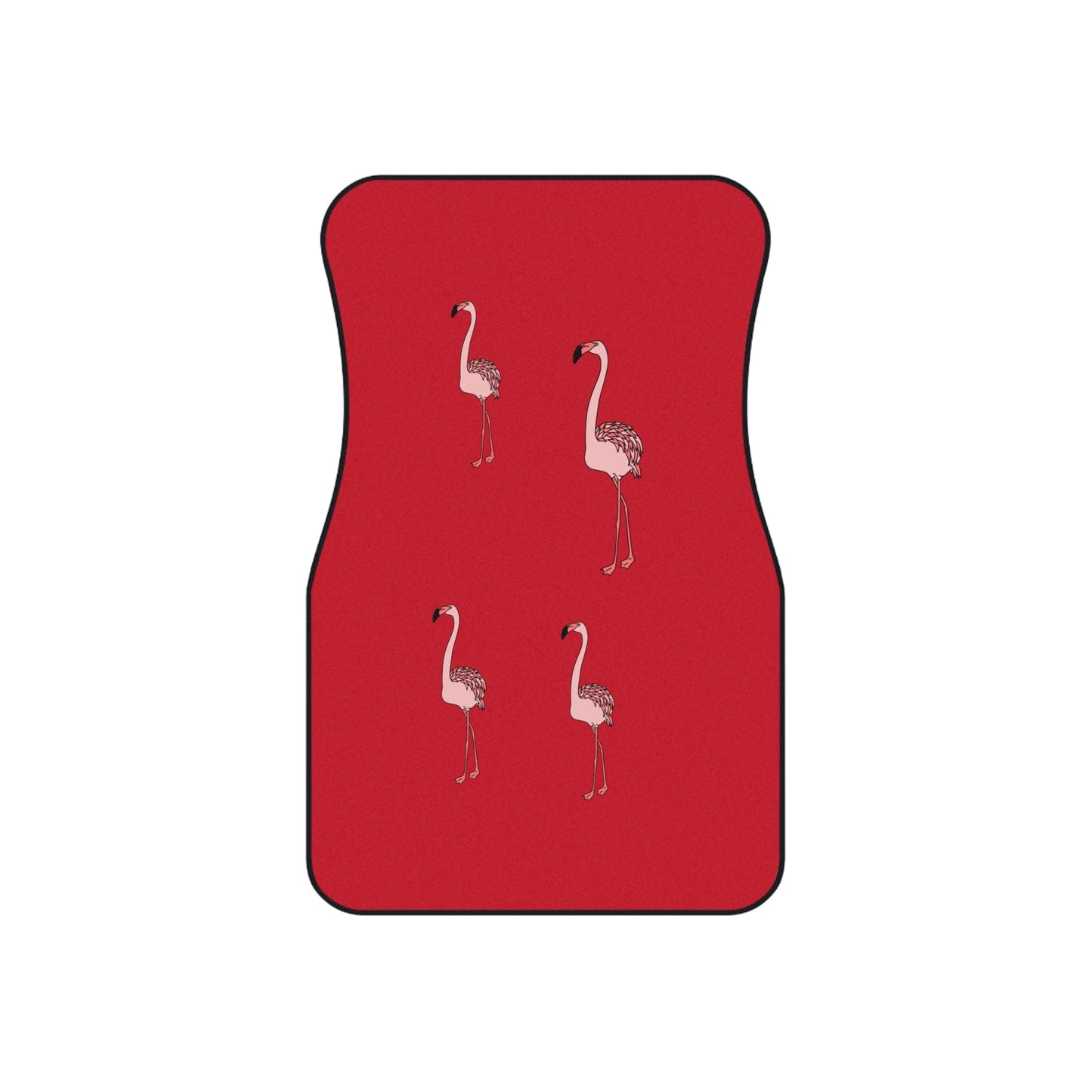 Lot de 4 tapis de voiture élégants motif flamant rose | Décoration automobile amusante et dynamique