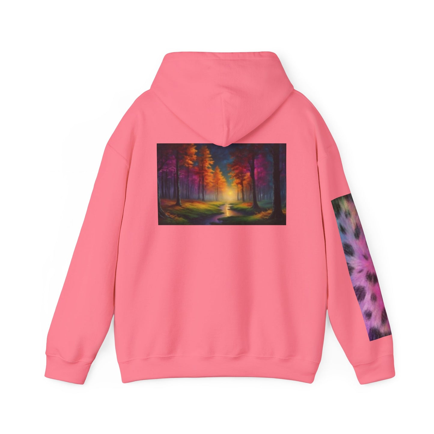 Vibrant Cat Art Hoodie - Cozy Animal Lover Sweatshirt, Festival Fashion, Gift for Cat Mom, Fall Outfit, Unique Hooded Sweatshirt