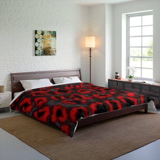 Bold Red Leopard Print Comforter for Cozy Luxury Bedrooms