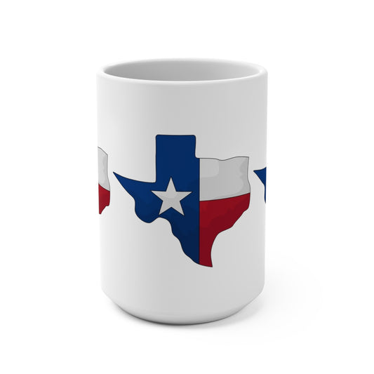 Texas Flag Mug 15oz - Perfect for Texas Pride and Gifts