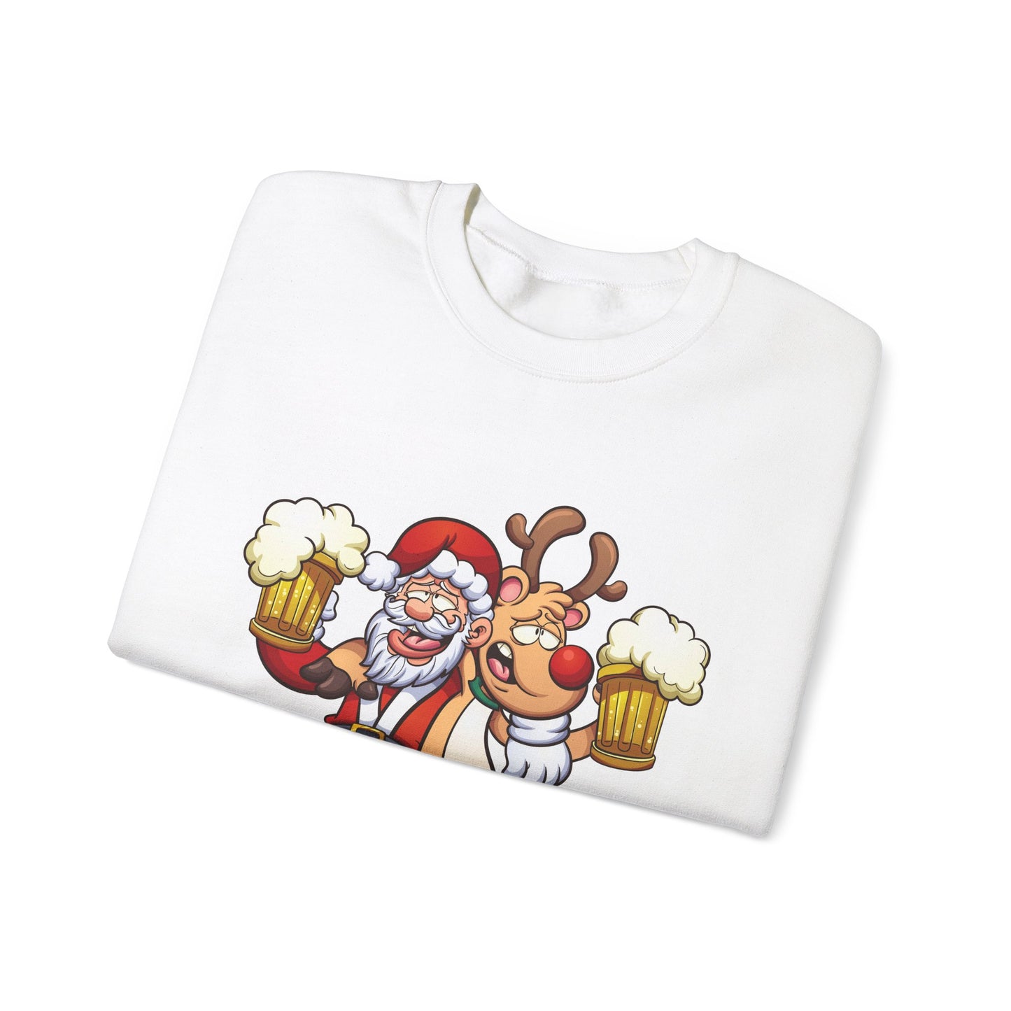 Sudadera Papá Noel Reno bebiendo cerveza 🍺