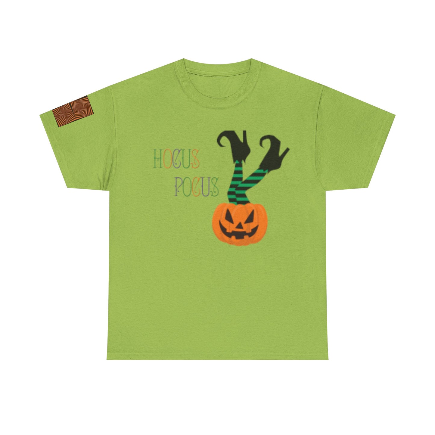 Orange Pumpkin Legs coming out Unisex Heavy Cotton T-shirt