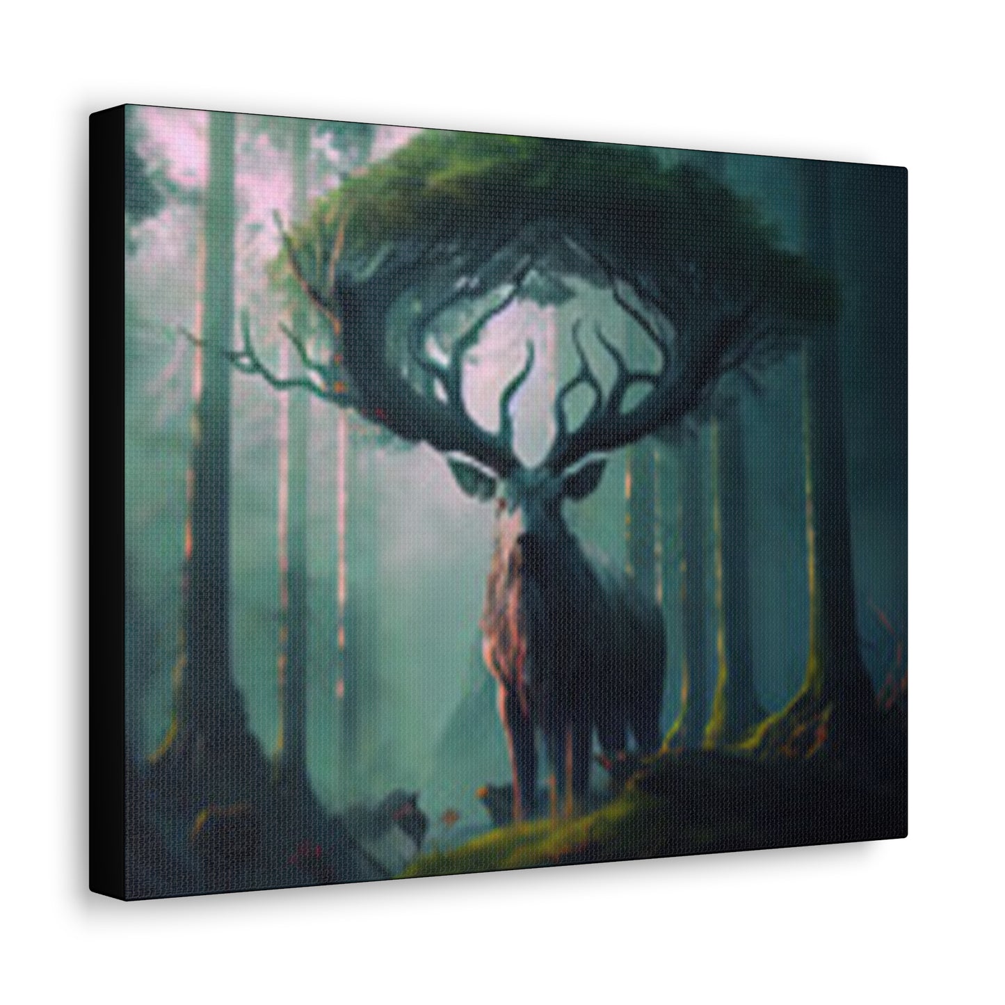 Canvas Gallery Wraps  Picture Deer Forest