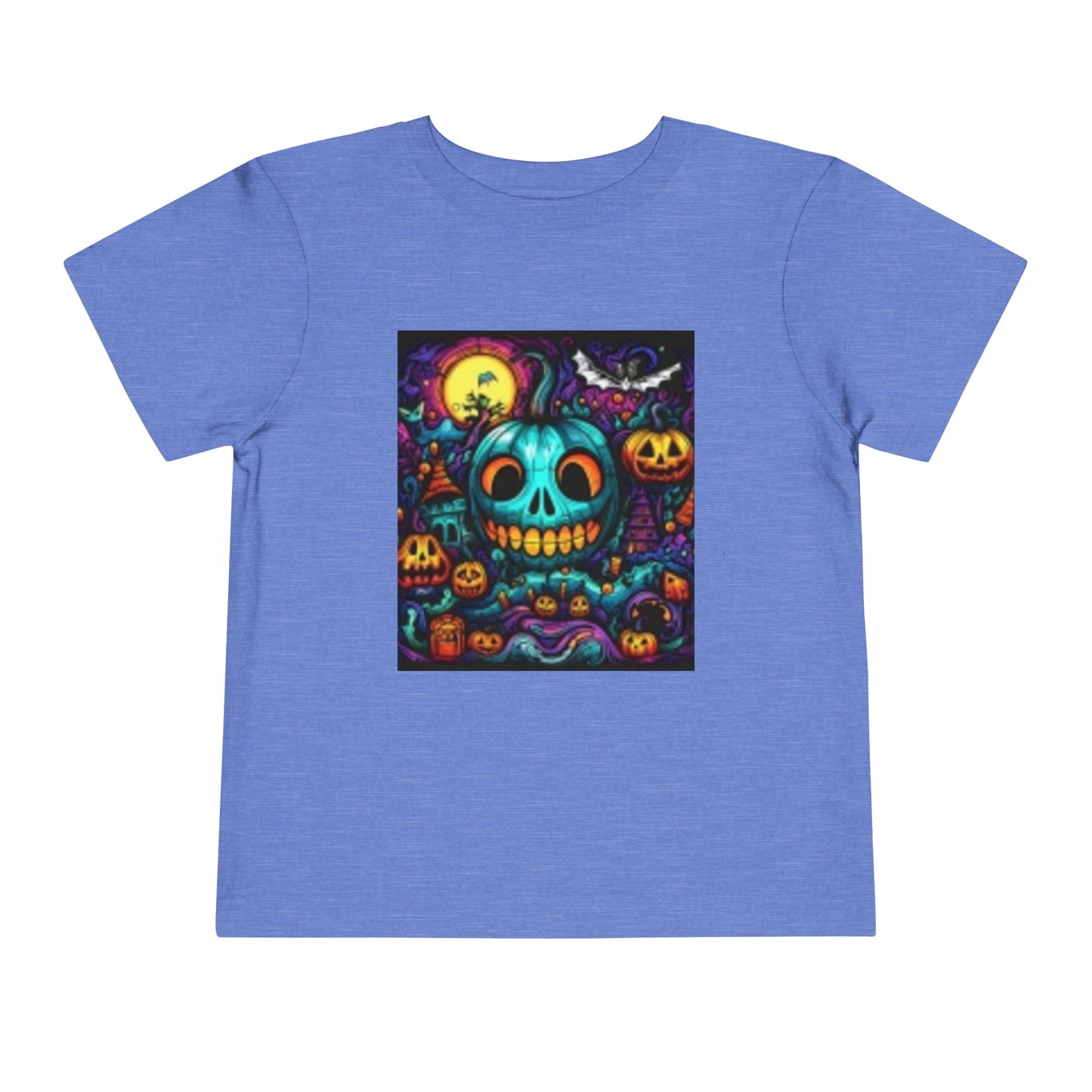 Colorful Pumpkin I'm happy Toddler Short Sleeve T-shirt Fun T-shirt for Halloween!