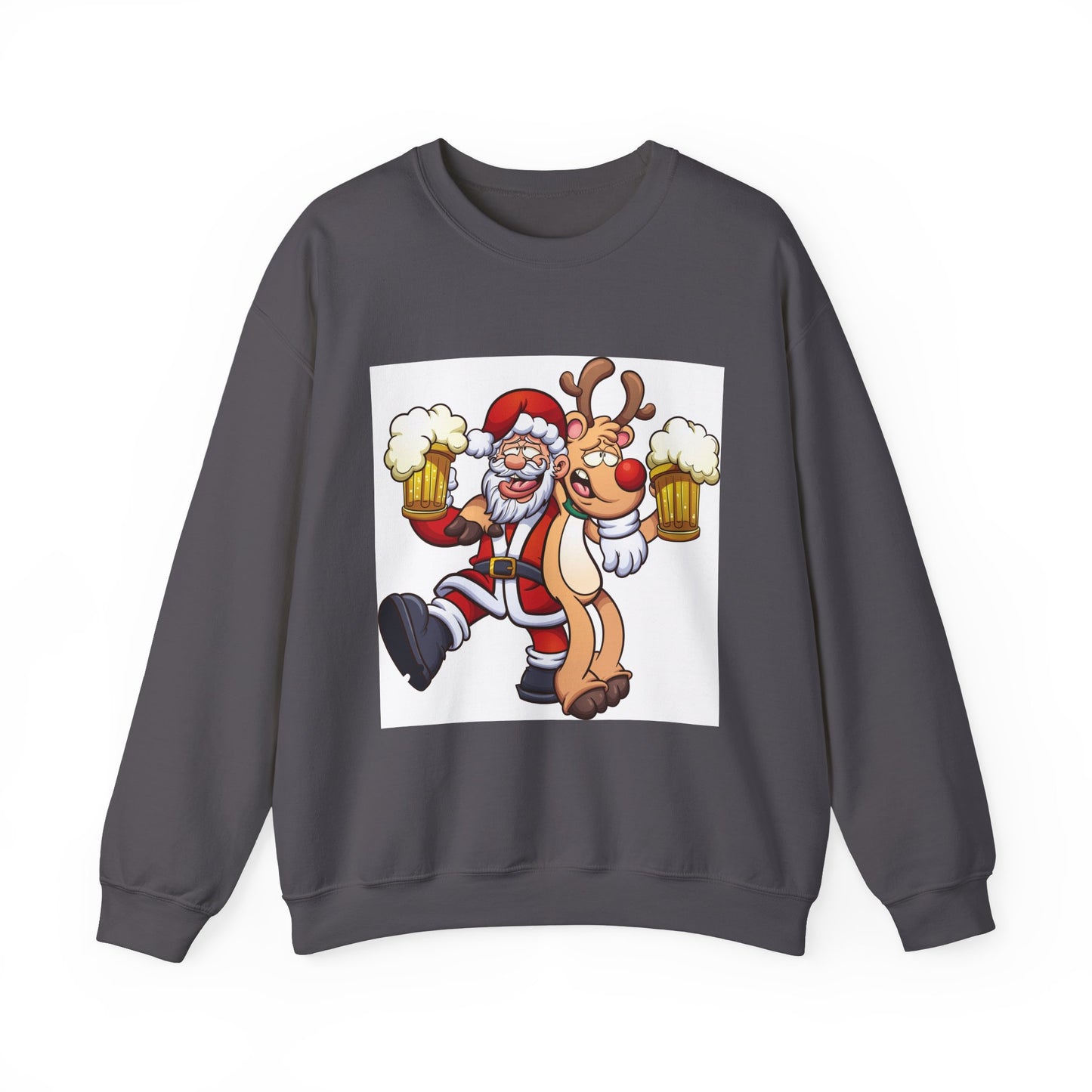 Sudadera Papá Noel Reno bebiendo cerveza 🍺