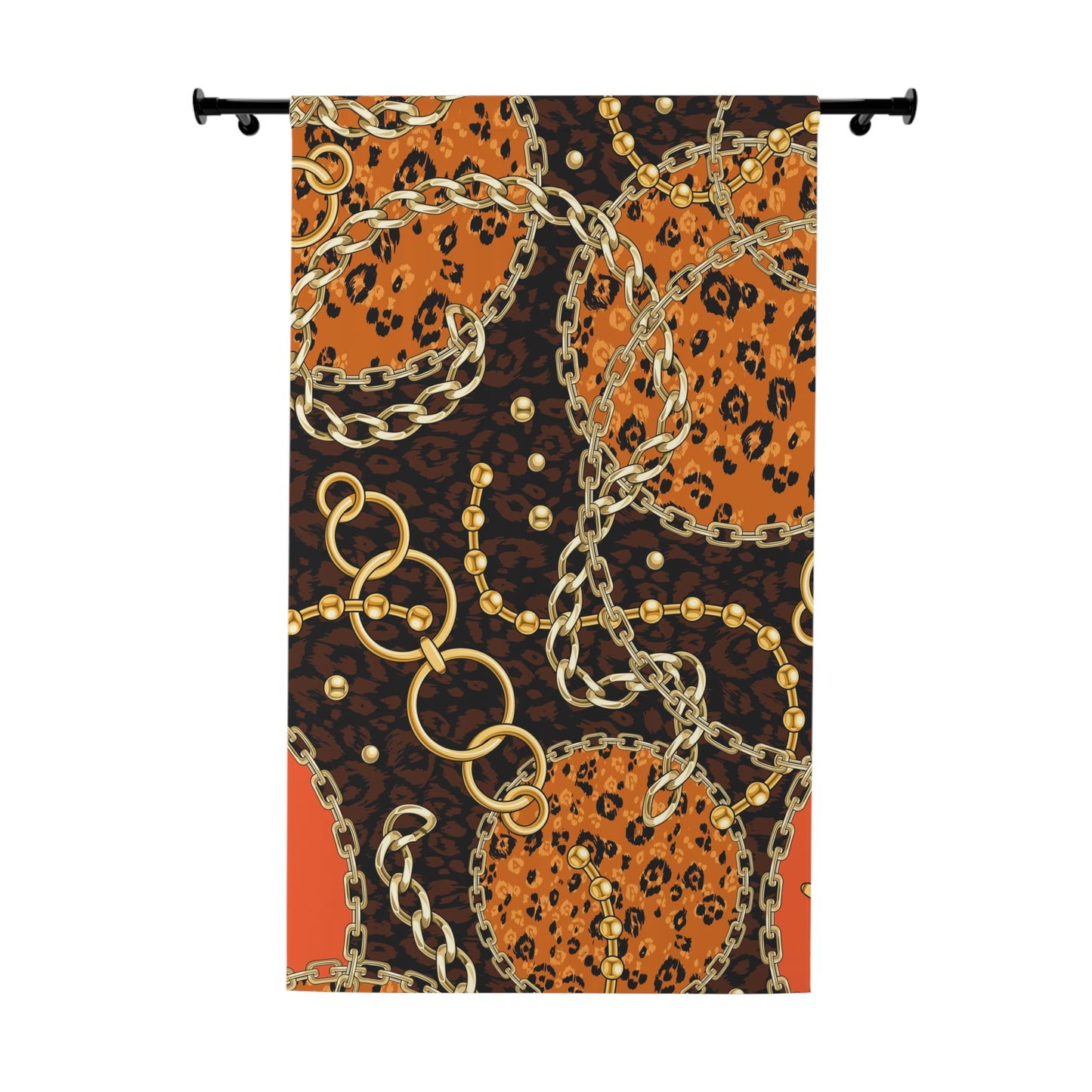 Window Curtains 50"x 84" (1 Piece) Chain Circles Fancy