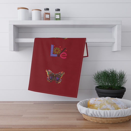 Colorful Butterfly Love Tea Towels - Kitchen Decor, Gift for Her, Artful Cooking, Unique Home Accessories, Butterfly Lover Gift