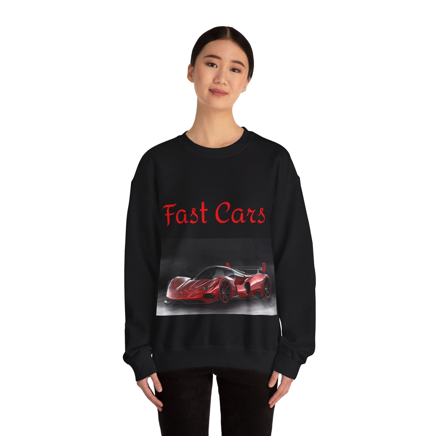 Sweatshirt Red Sports Car Fast Cars