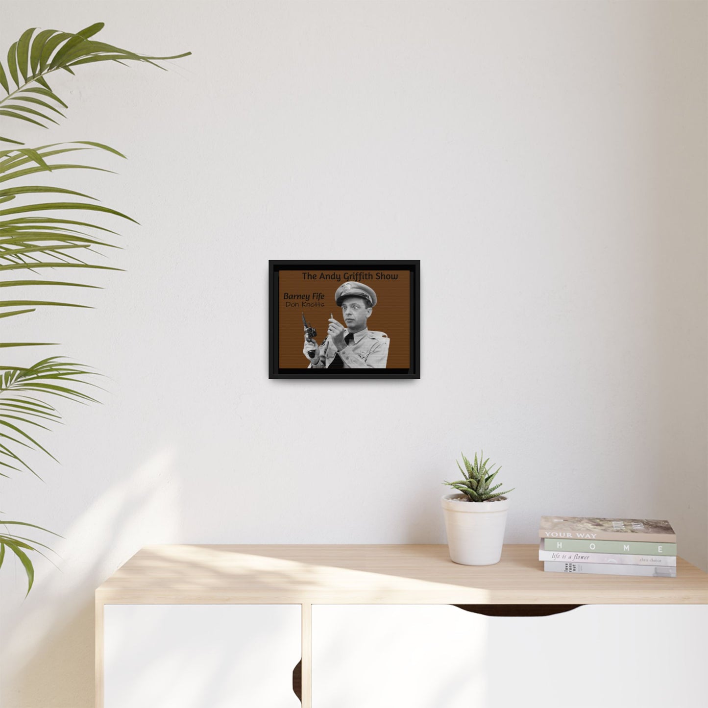 Wall Art Frames Andy Griffith Show Barney Fife looking at Bullet