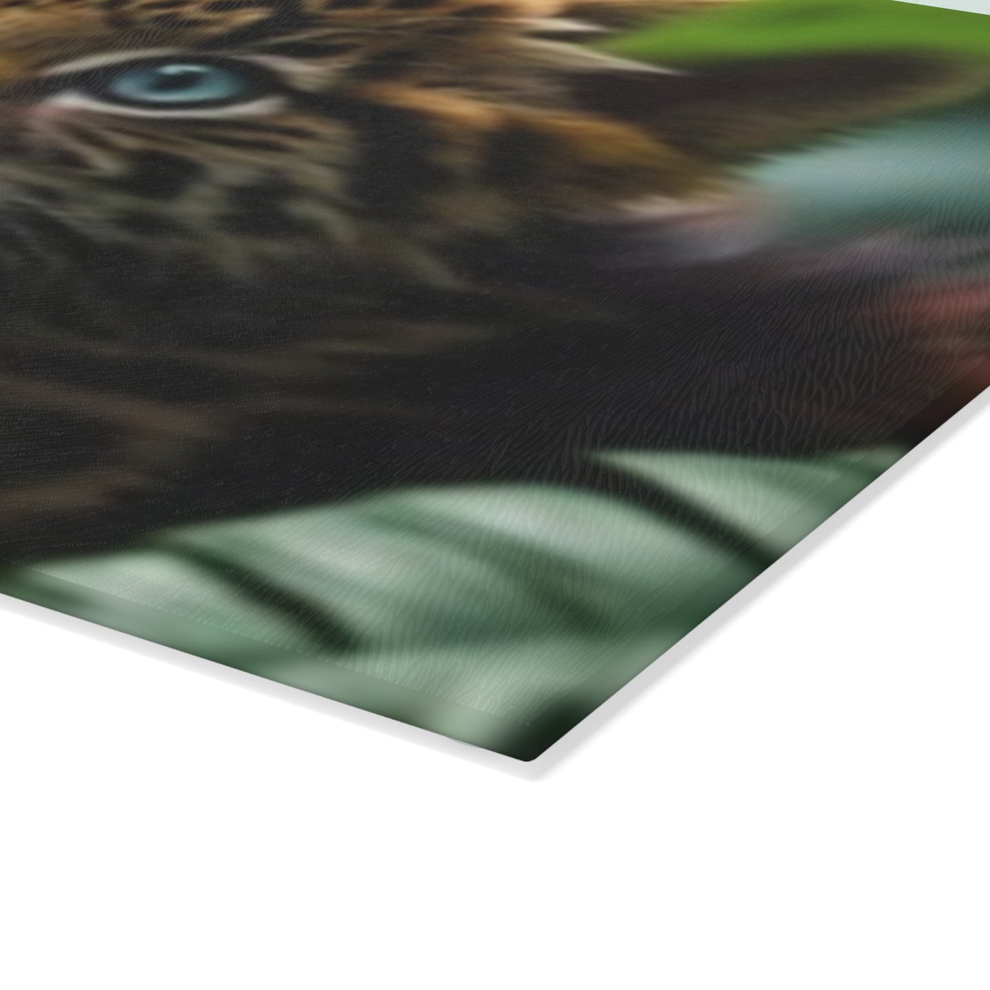 Wildlife Glass Cutting Board with Leopard Cub Design, Eco-Friendly Kitchen Gift, Unique Home Decor, Animal Lover Present, Kitchen [...]