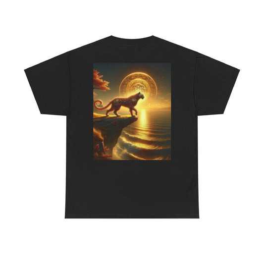 T-shirt grandes tailles Tigre au bord d'une falaise au coucher du soleil Magnifique ! Texas J'ai adoré ce T-shirt !
