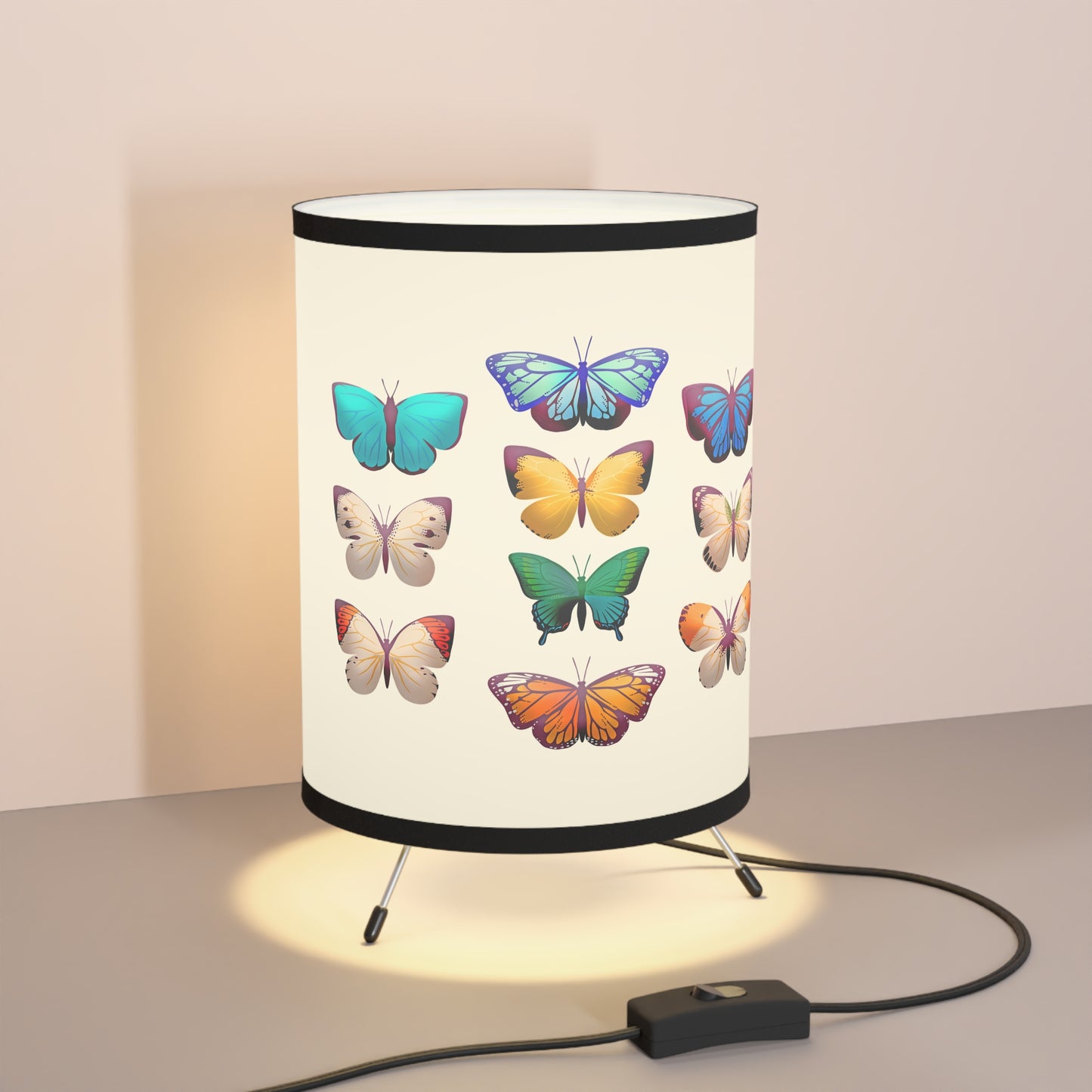 Tripod Lamp Butterflies