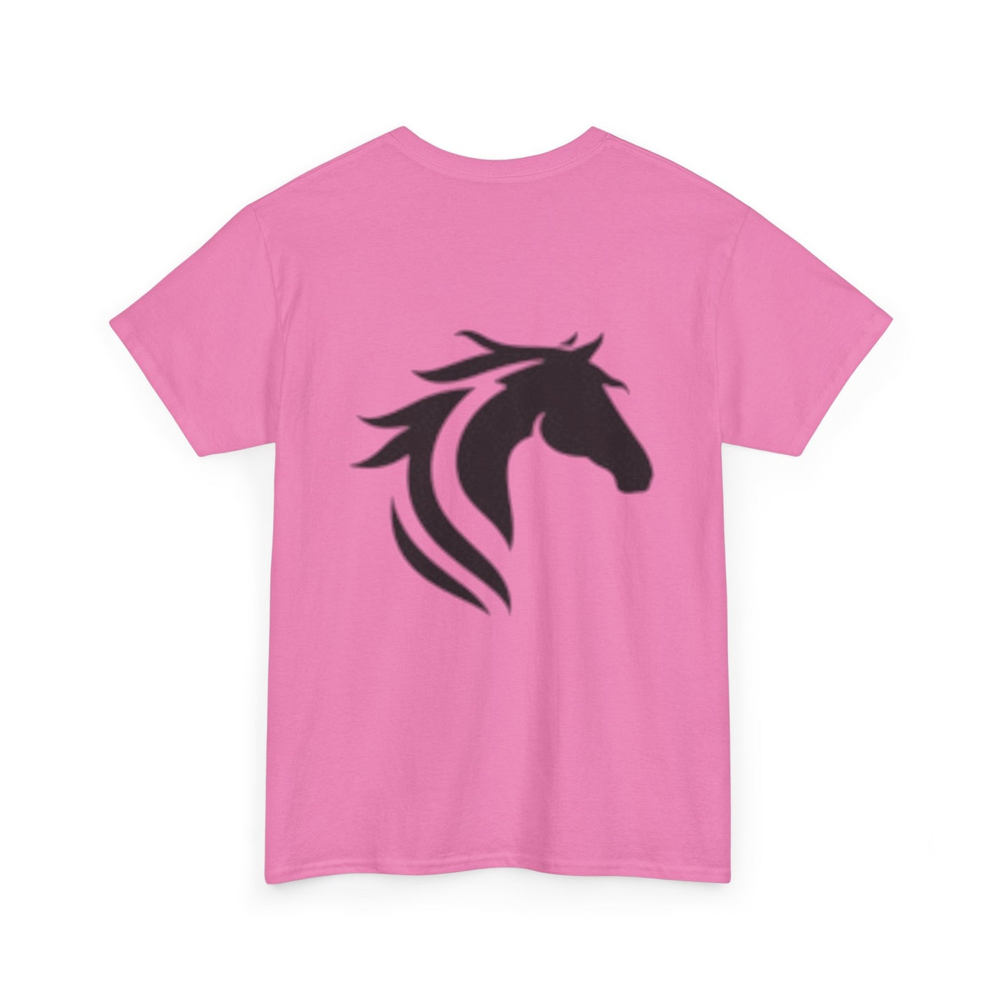 T-shirt unisexe en coton épais avec chevaux majestueux au galop – Parfait pour les amateurs d'équitation 