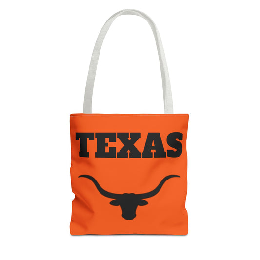 Texas Longhorn Tote Bag - Bold Orange Design for Fans