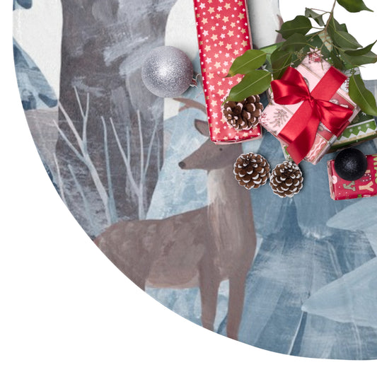 Christmas Tree Skirts Deer Winter Christmas 🎄