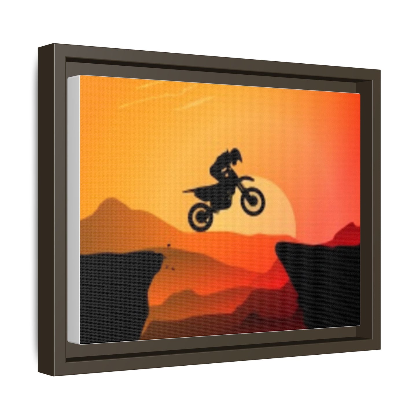Mountain Biker Sunset Canvas Art, Motivational Wall Decor, Framed Bicycle Print, Adventure Lover Gift, Home Office Artwork, Sports [...]