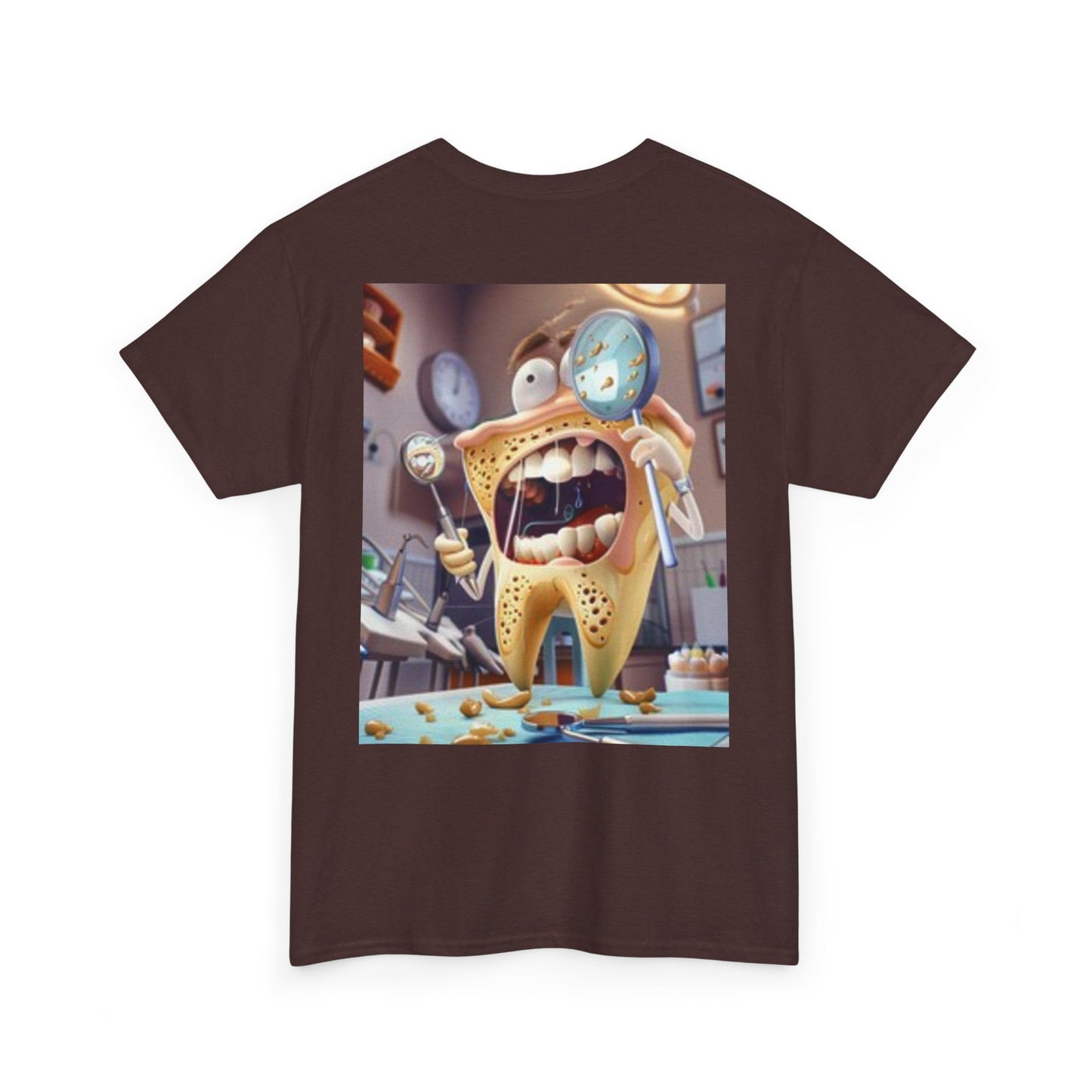 T-shirt à manches courtes avec dessin animé dent