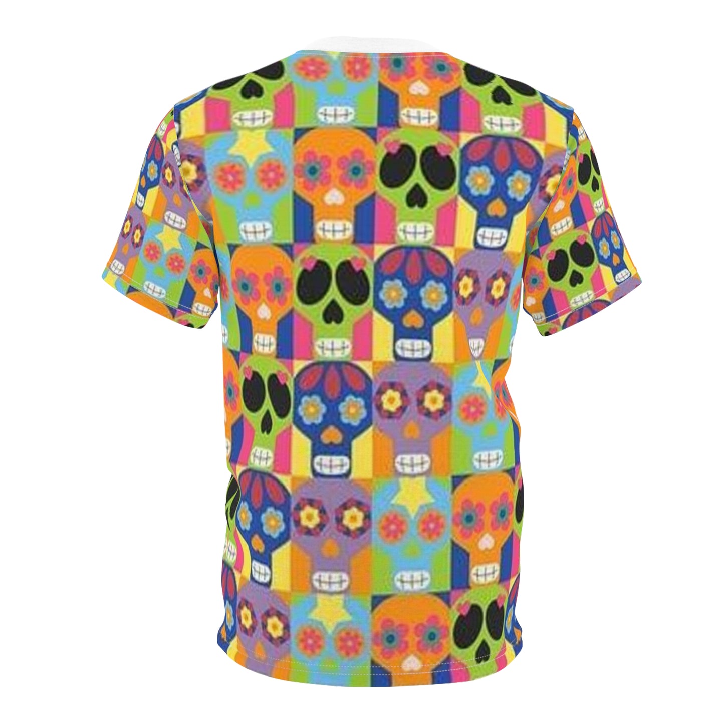 Camiseta unisex con calavera de azúcar vibrante: ¡perfecta para las celebraciones del Día de Muertos! 