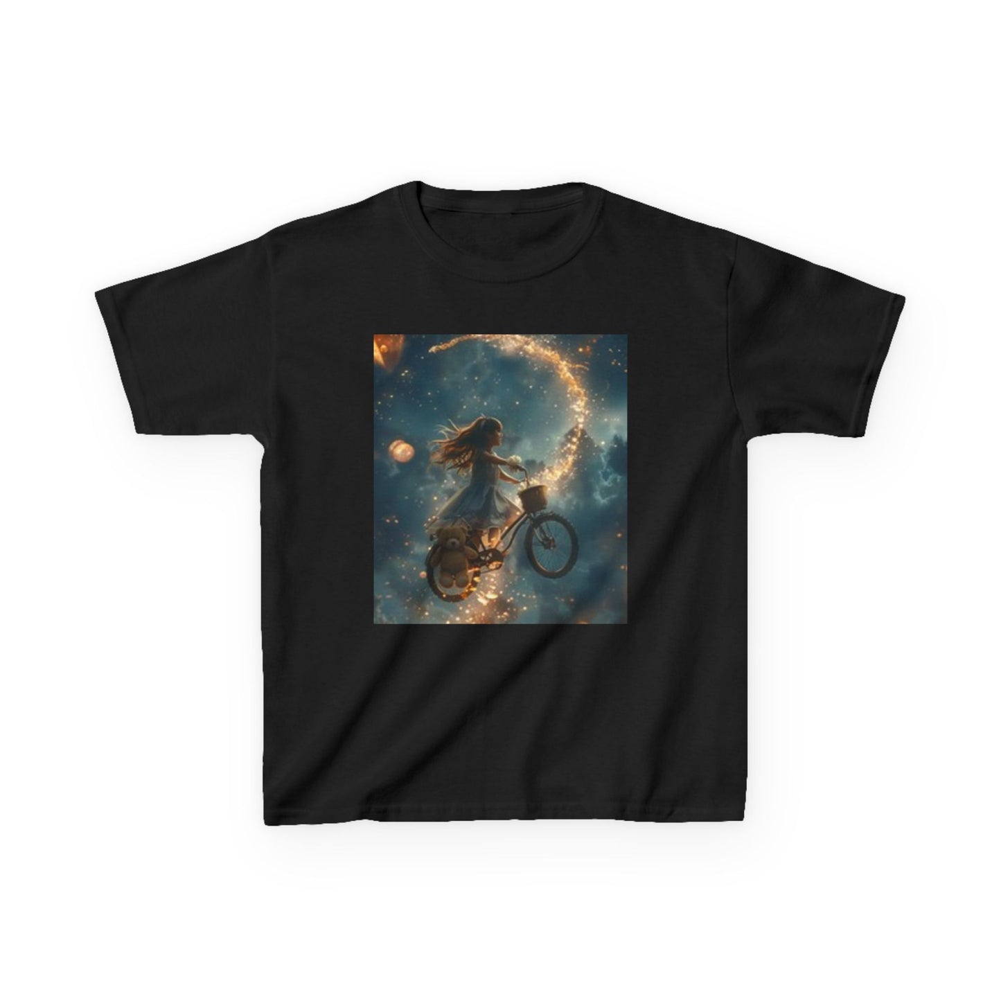 Cosmic Adventure Kids Tee - Space Biking Design