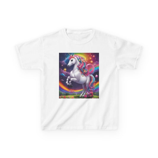 Dreamy Unicorn Kids T-shirt | Fantastical Rainbow Shirt, Magical Gift for Kids, Girls' T-Shirt, Fun Playwear, Birthday Gift