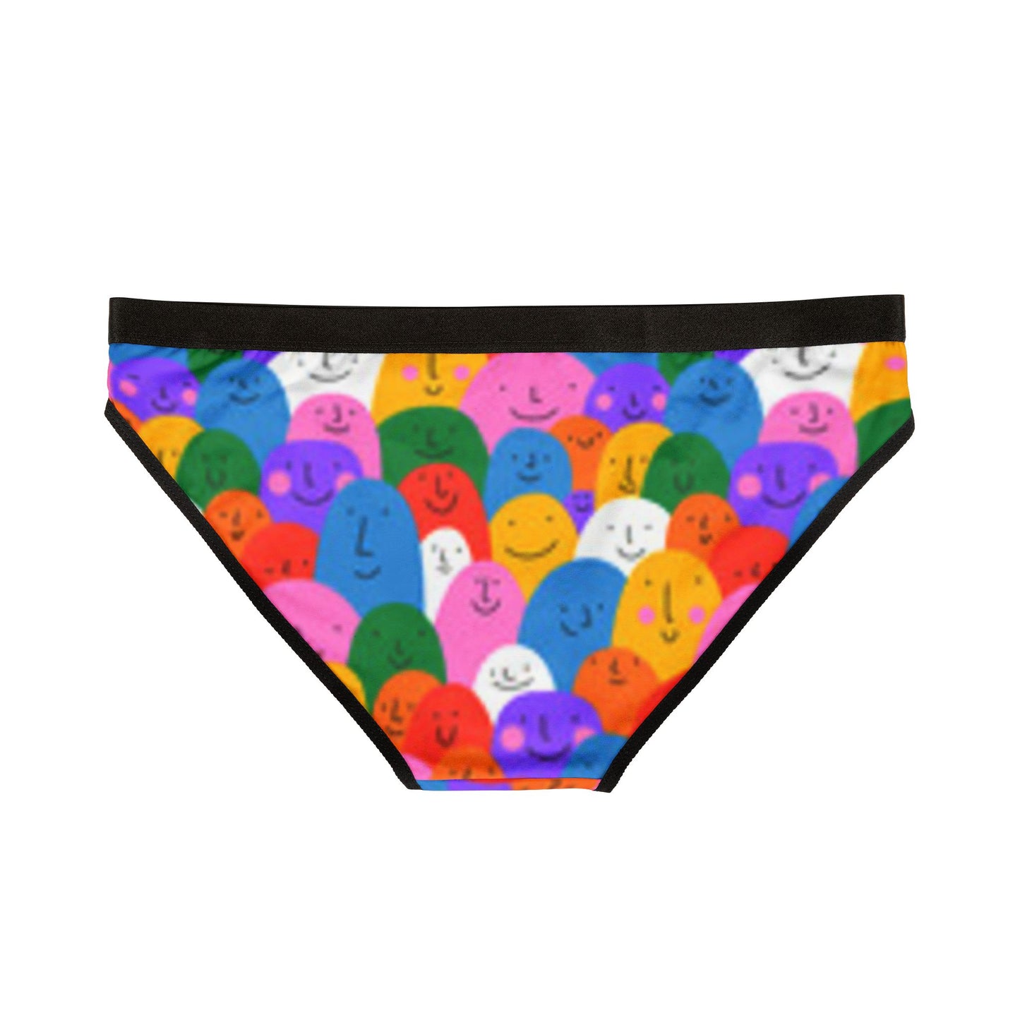 Colorful Smiley Women's Underwear | Happy Face Bikini Briefs, Cute Lingerie, Fun Daily Wear, Gift for Her, Cheerful Undergarments