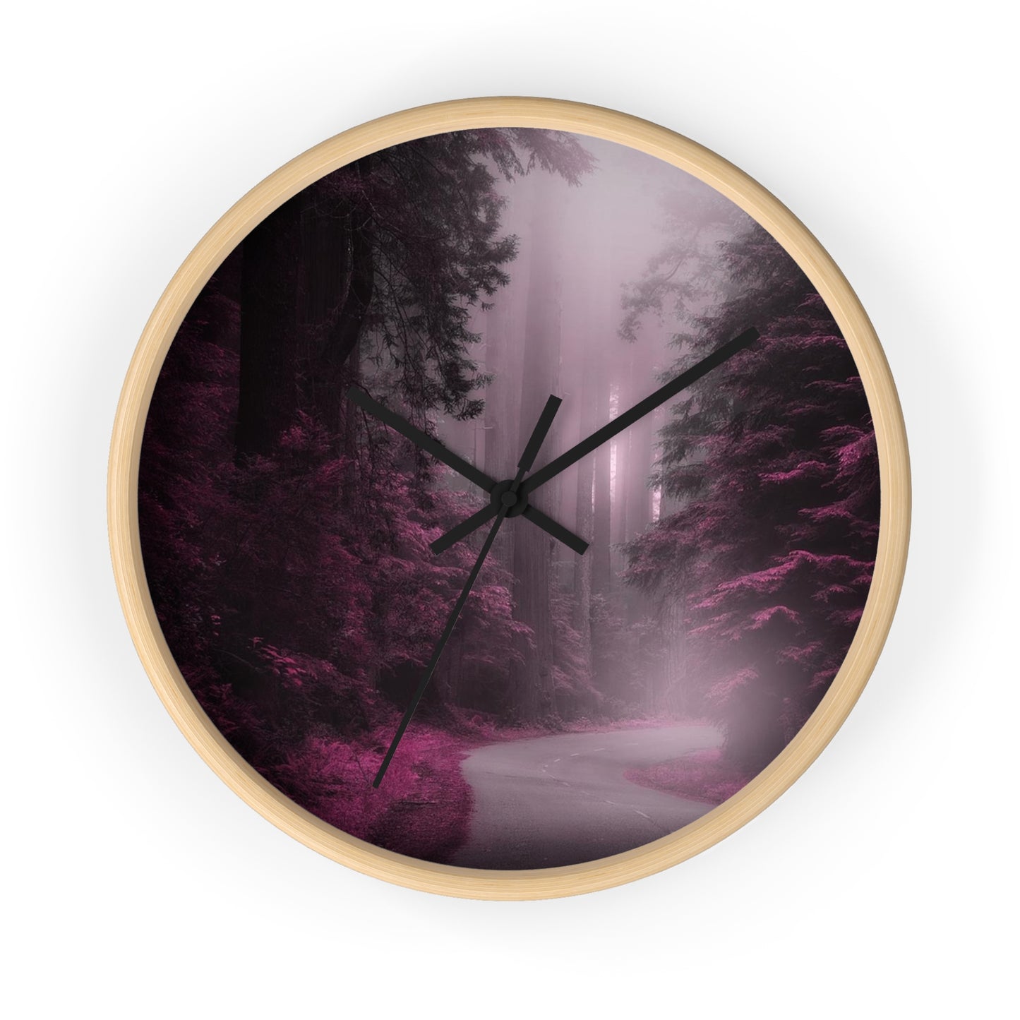 Wall Clock Purple Wilderness So Beautiful