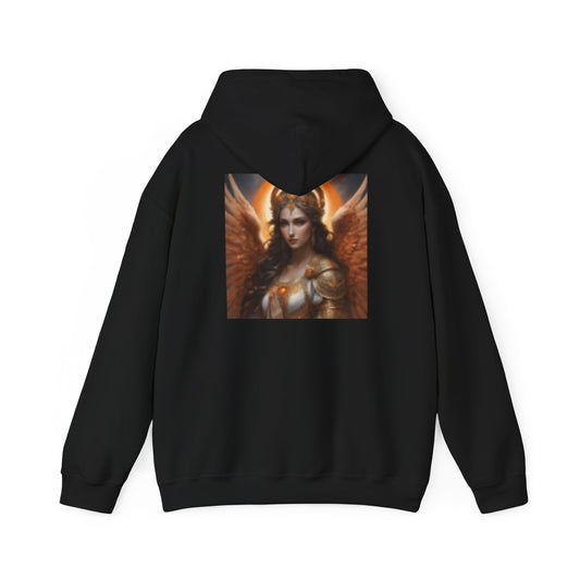 Mythical Phoenix & Angel Unisex Heavy Blend™ Hooded Sweatshirt - Cozy Fantasy Fashion