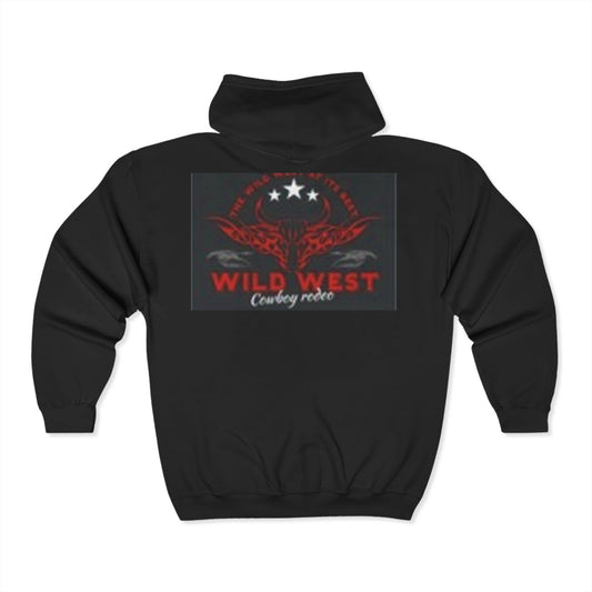 Sweat à capuche zippé Wild West Eagle pour l'aventure en plein air 