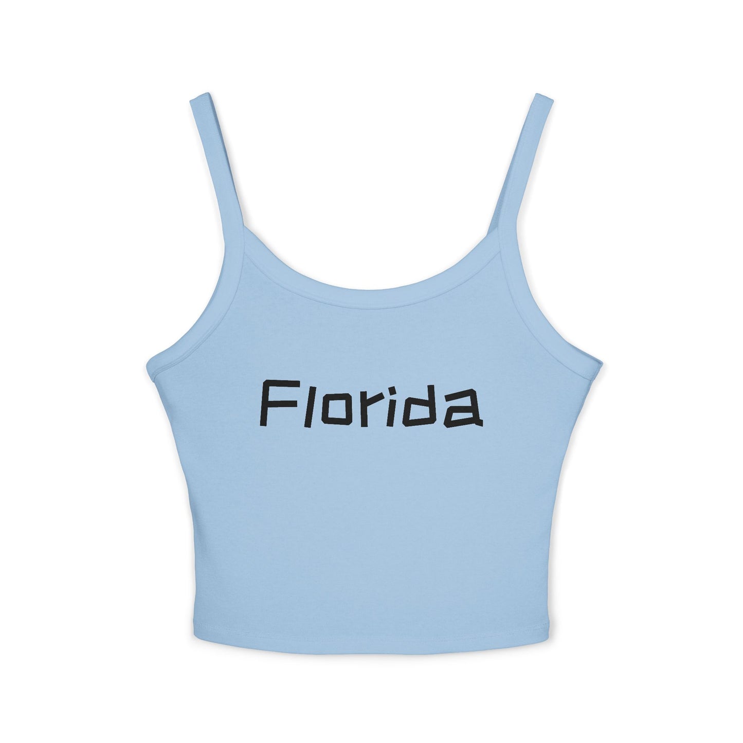 Florida Women's Spaghetti Strap Tank Top, Casual Summer Top, Layering Piece, Beachwear, Gift for Her, Comfortable Everyday Wear