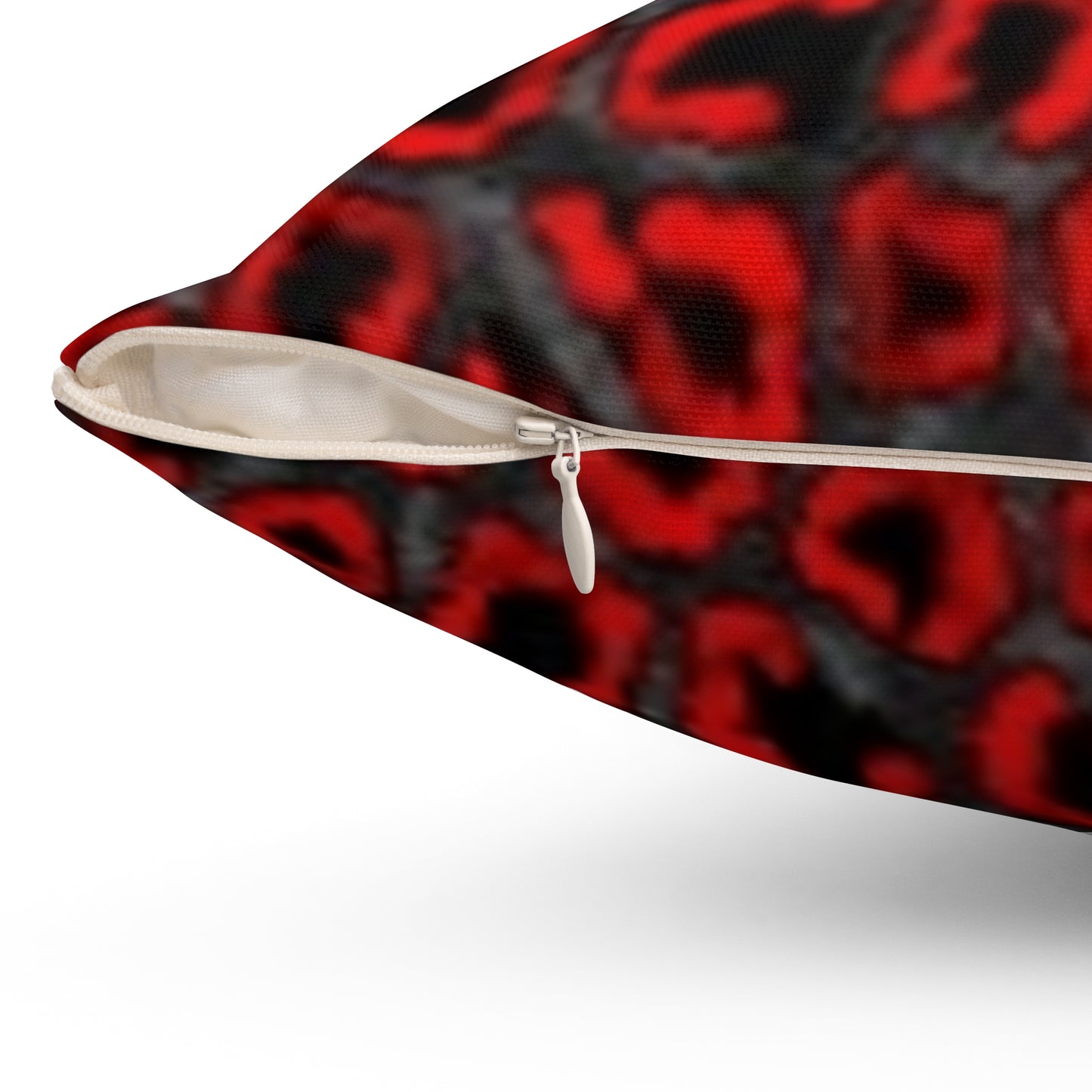 Bold Red Leopard Print Pillow - Modern Home Decor Accent