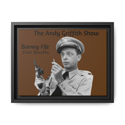Wall Art Frames Andy Griffith Show Barney Fife looking at Bullet