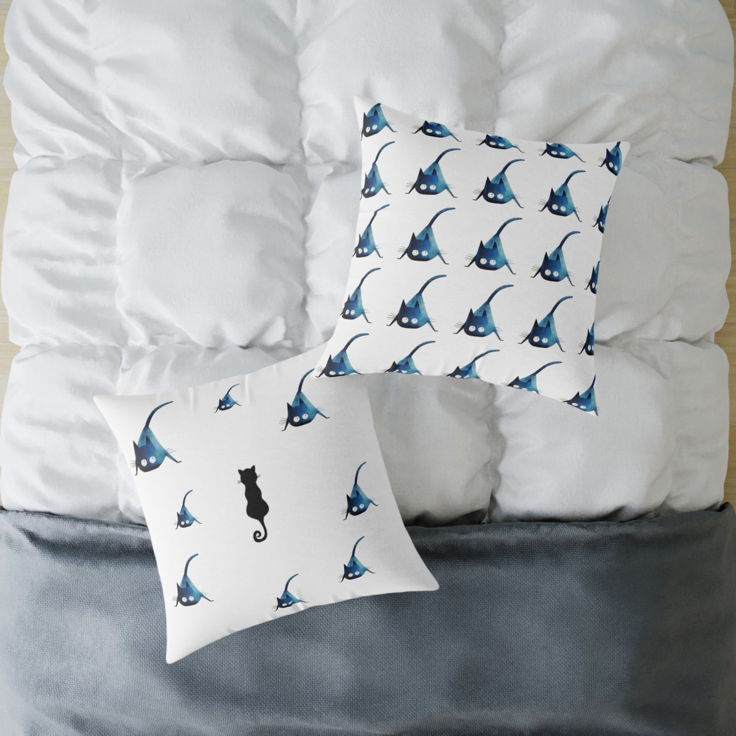 Whimsical Black Cats Pillow Home Decor So Fabulous~!