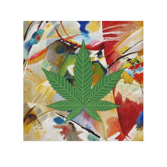 Face Towel 13"x13" Size Multi Color Marijuana Leaf Has Matching Bath & Hand Towel & Apparel