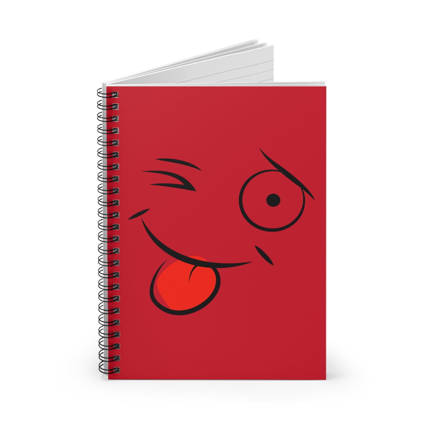 Cuaderno espiral con cara divertida, ideal para niños