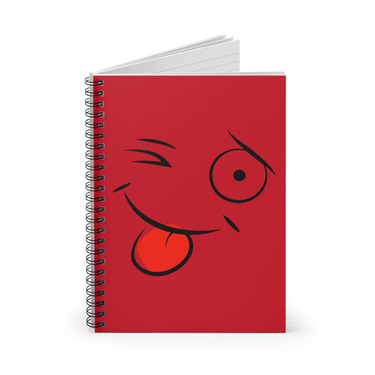 Cuaderno espiral con cara divertida, ideal para niños
